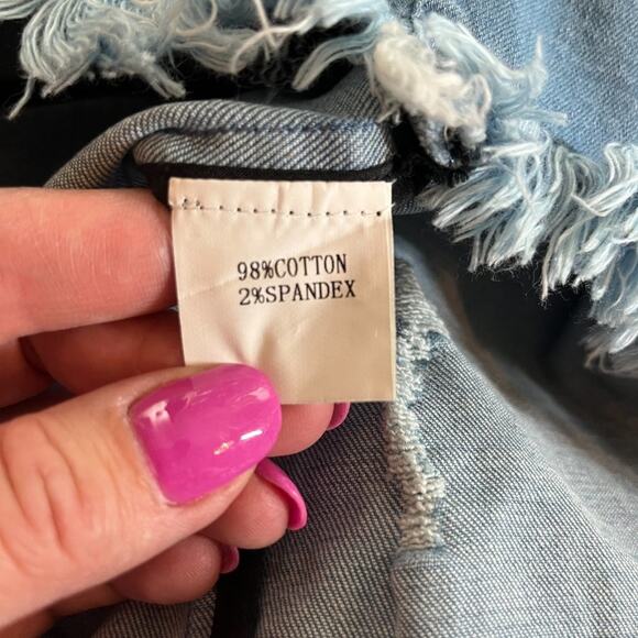 NWT Mistress Rocks Over It Frayed Denim Exposed Zipper Dress Distressed XXS - Picture 5 of 14